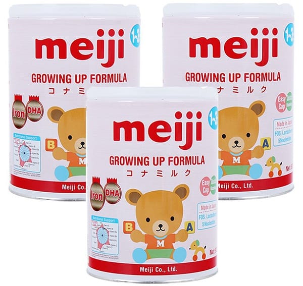 Trong sữa Meiji chứa nhiều chất dinh dưỡng thiết yếu cho trẻ nhỏ
